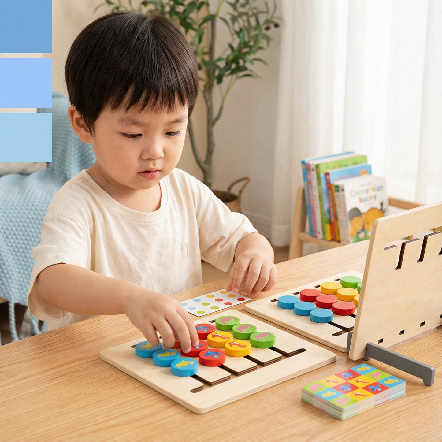 Montessori Color Pattern Matching Wooden Game