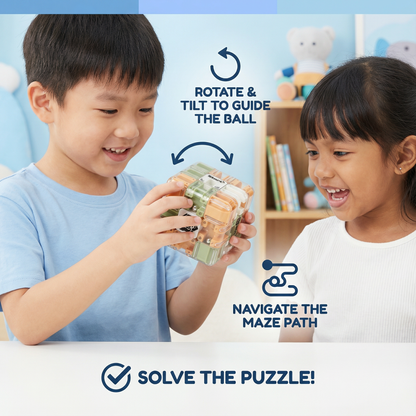 3D Labyrinth Puzzle Cube