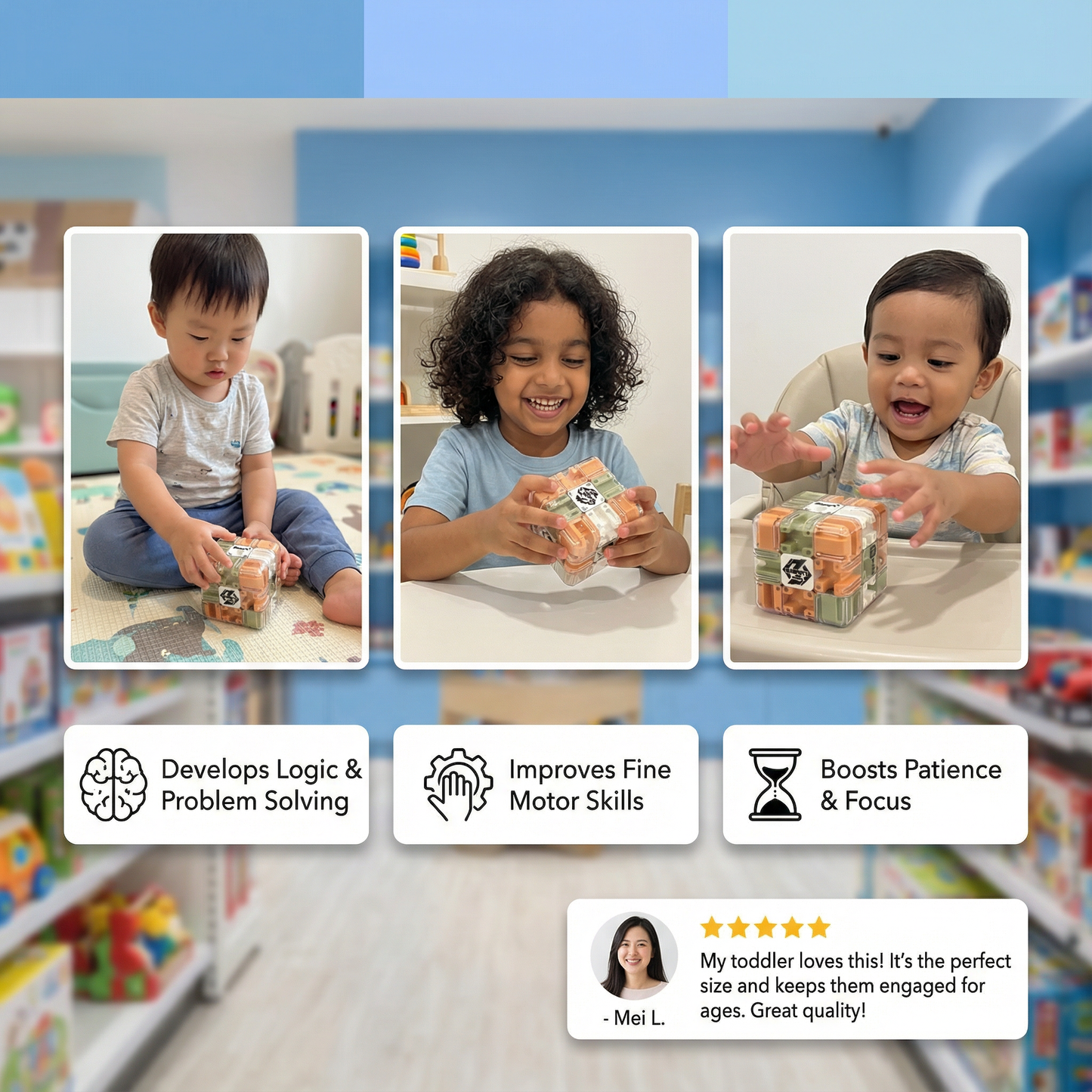 3D Labyrinth Puzzle Cube