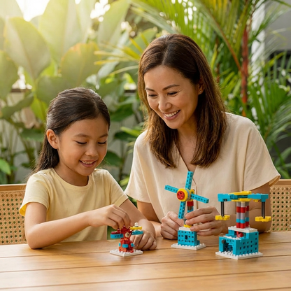 3-in-1 Science and Technology Building Block Playset