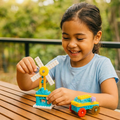 3-in-1 Science and Technology Building Block Playset