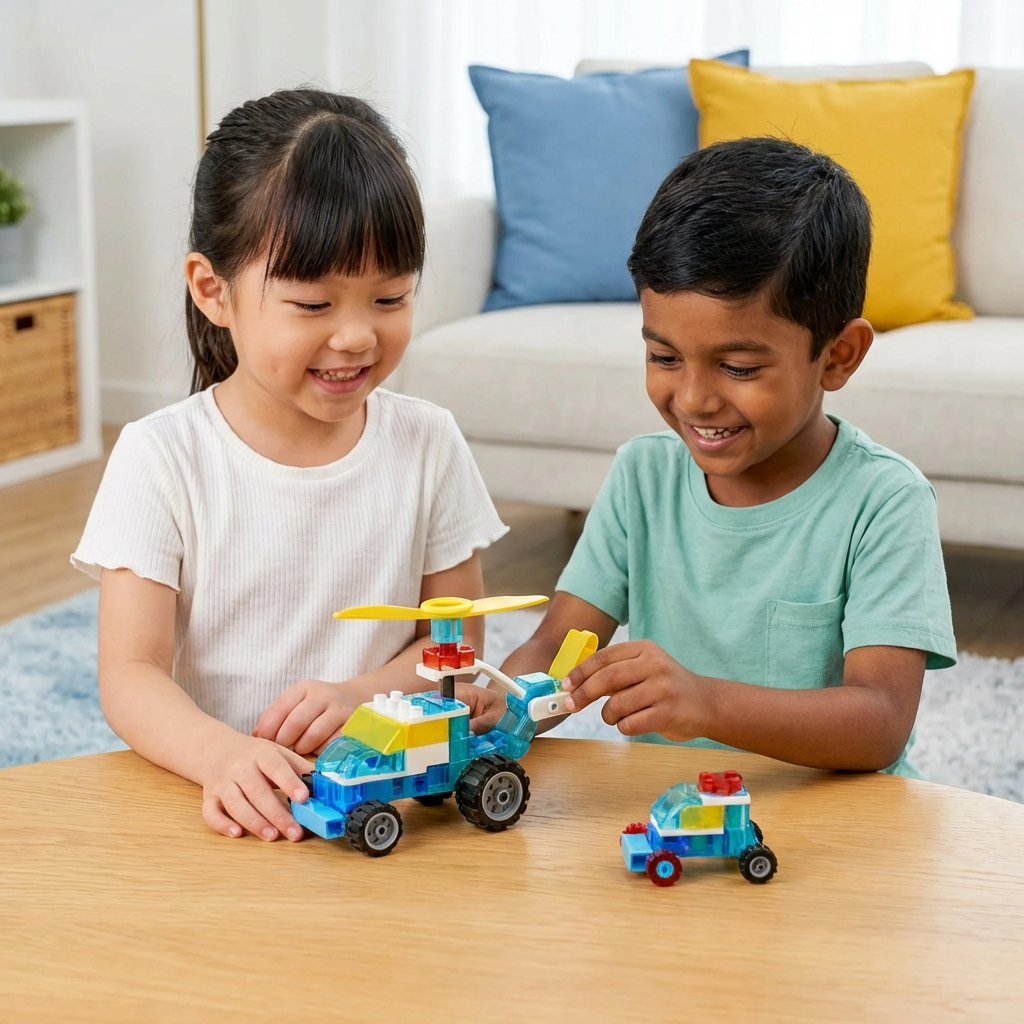 3-in-1 Science and Technology Building Block Playset