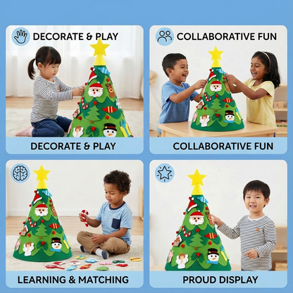 Montessori 3D Felt Christmas Tree
