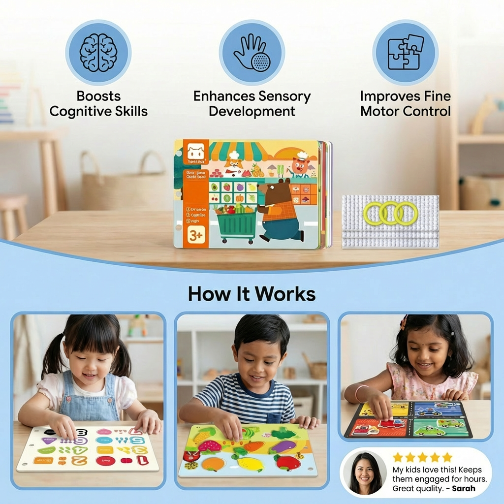 Sensorial Montessori Activity Book