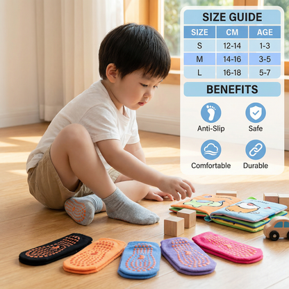 Safe Anti-Slip Sock Shoes for Children