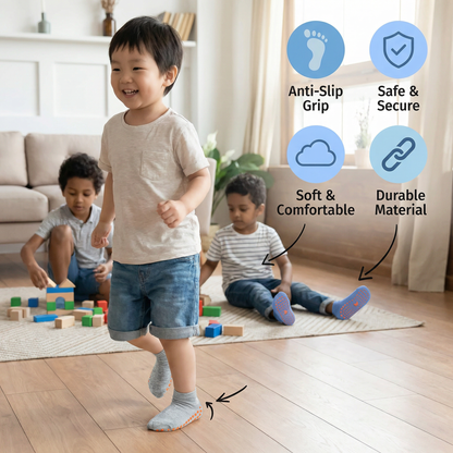 Safe Anti-Slip Sock Shoes for Children