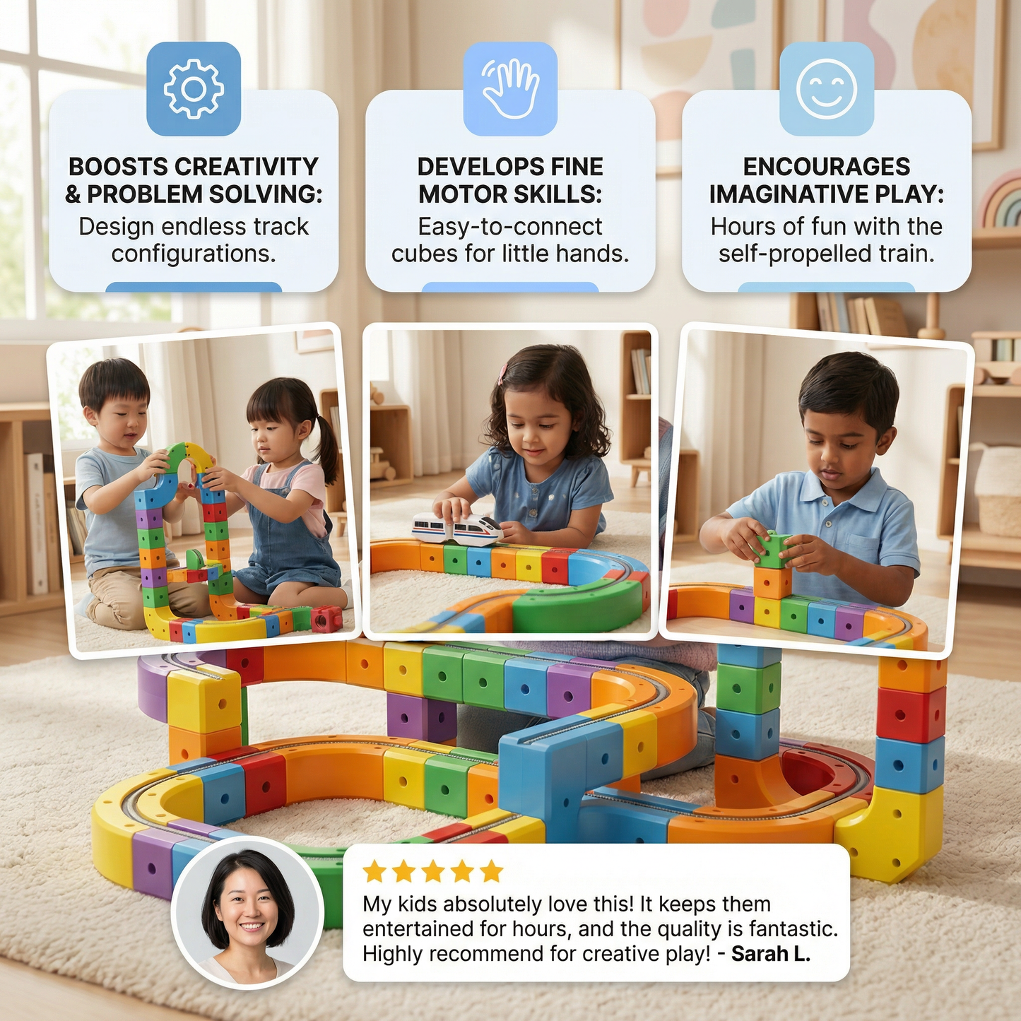 Magical Cube Track Toy for Children