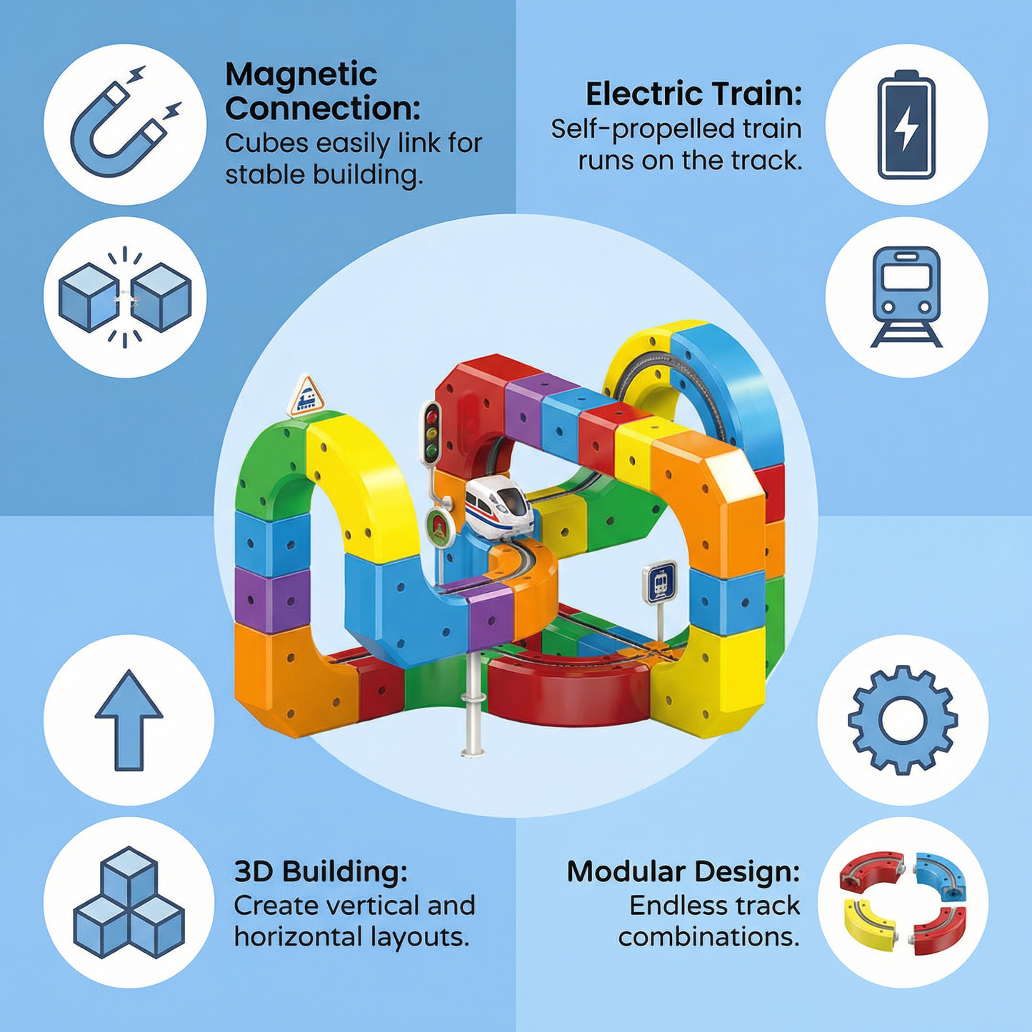 Magical Cube Track Toy for Children