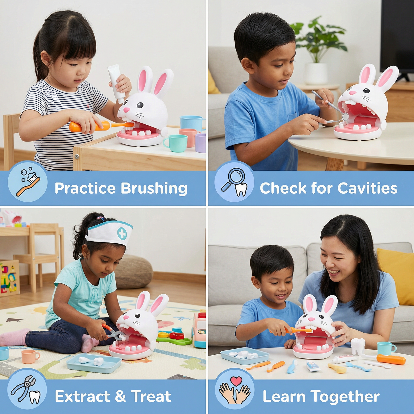 Mini Dentist Bunny Playset