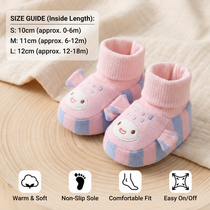 Cuddly Soft Baby Sock Shoes – Warm, Non-Slip & Comfortable