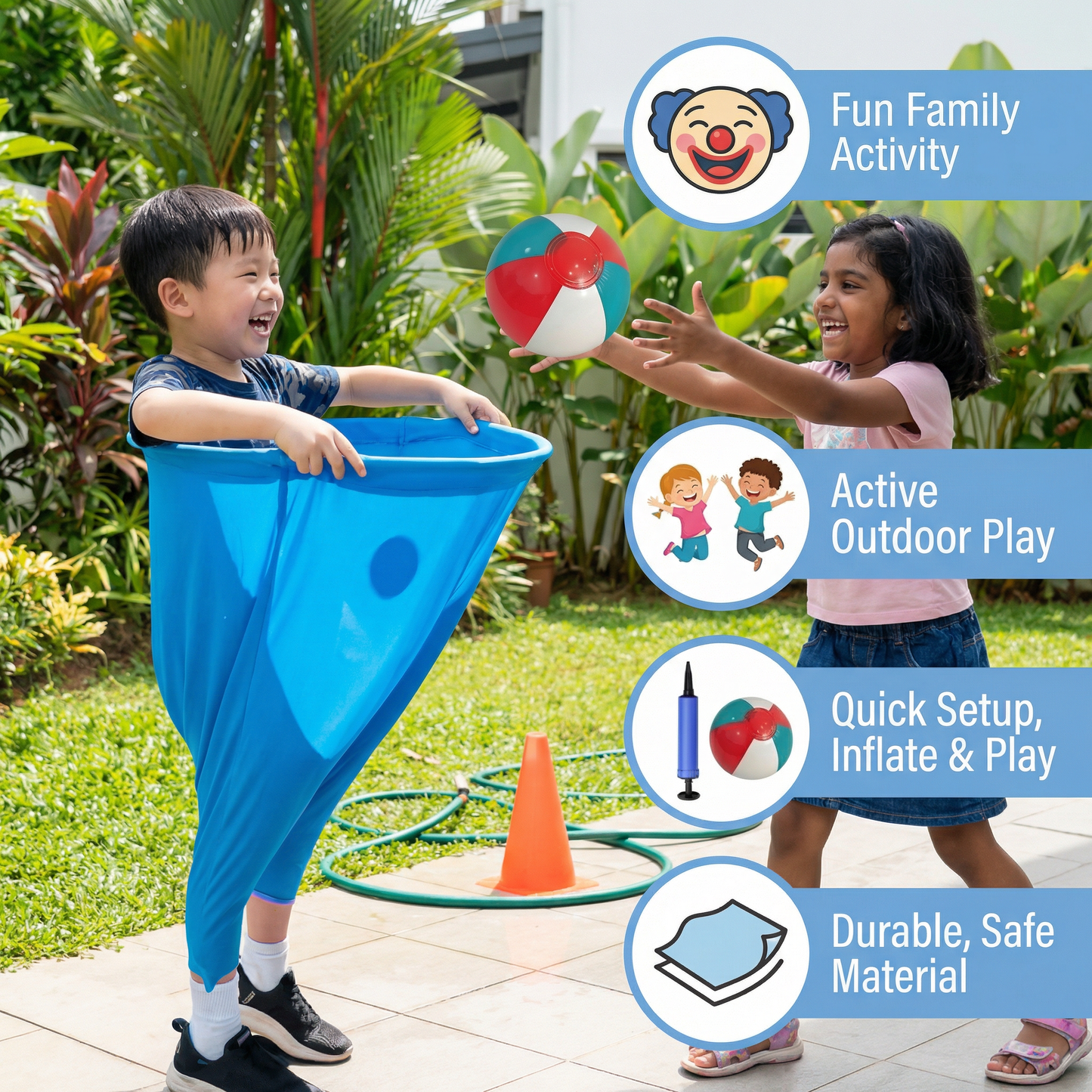 Clown Pants Catch Ball Family Game