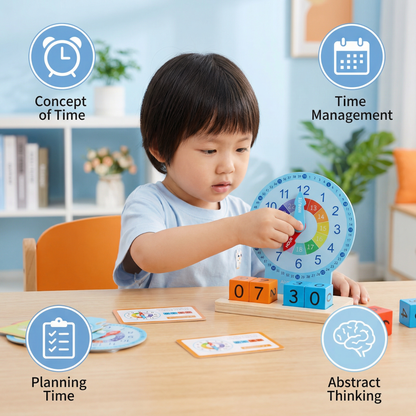 Educational Montessori Time-Telling Learning Toy