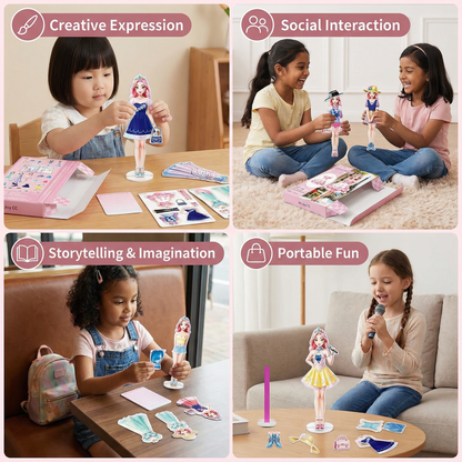 Magnetic Fashion Play Set for Kids