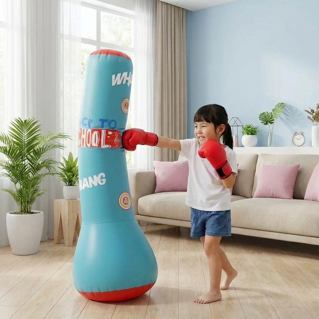 Inflatable Children’s Punching Bag with Water Filling