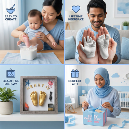 Baby Hand & Footprint Set – Keepsake Set for Newborns & Parents