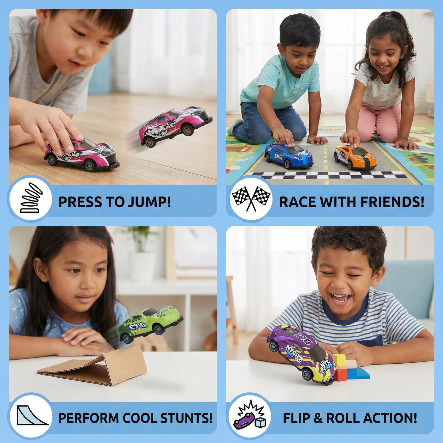 Stunt Cars for Little Car Lovers
